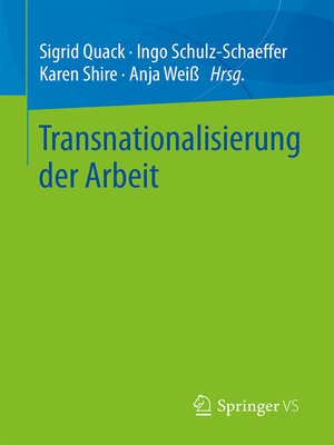 cover image of Transnationalisierung der Arbeit